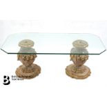 20th Century Glass Coffee Table