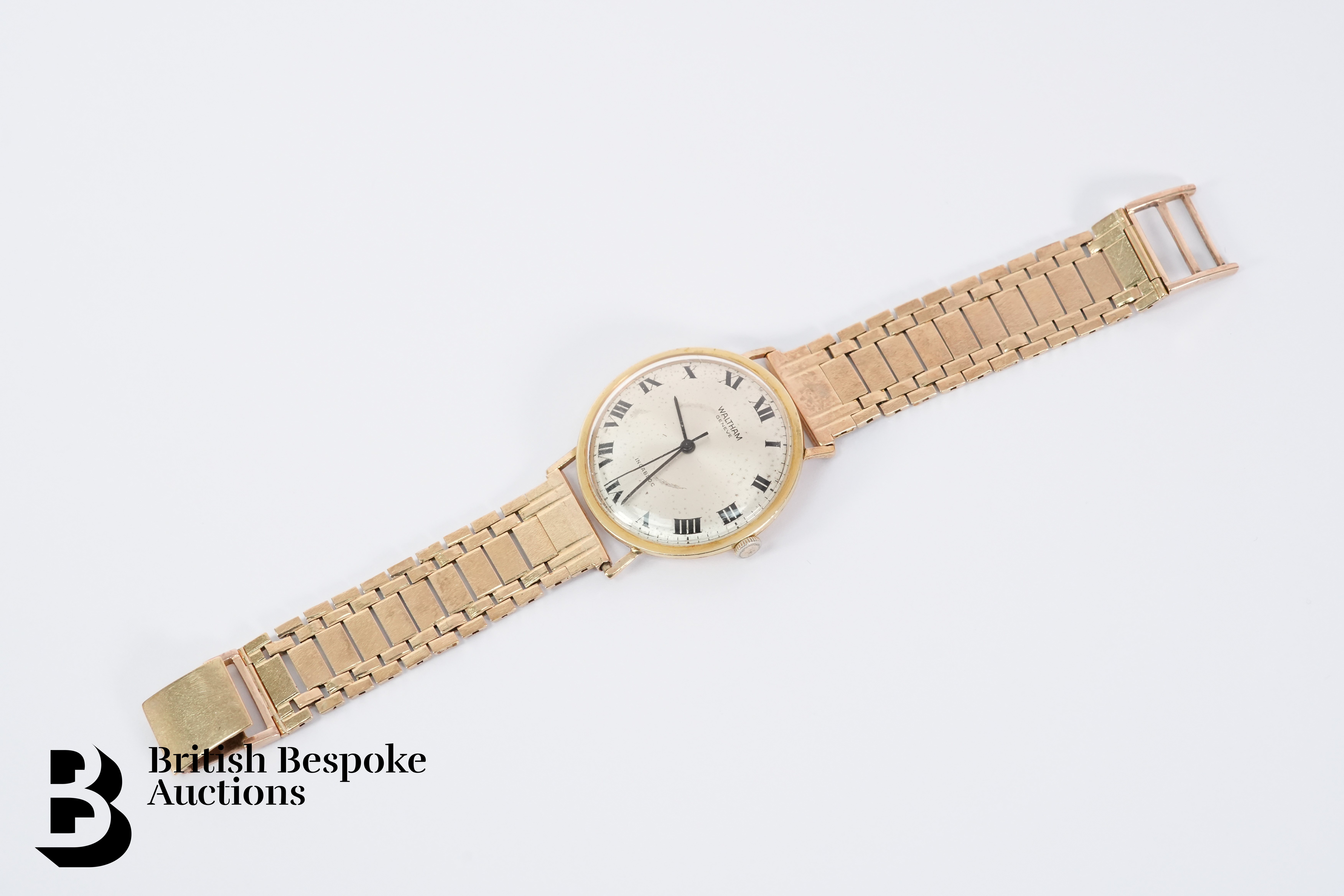 Gentleman's 9ct Gold Waltham Wrist Watch - Image 2 of 3