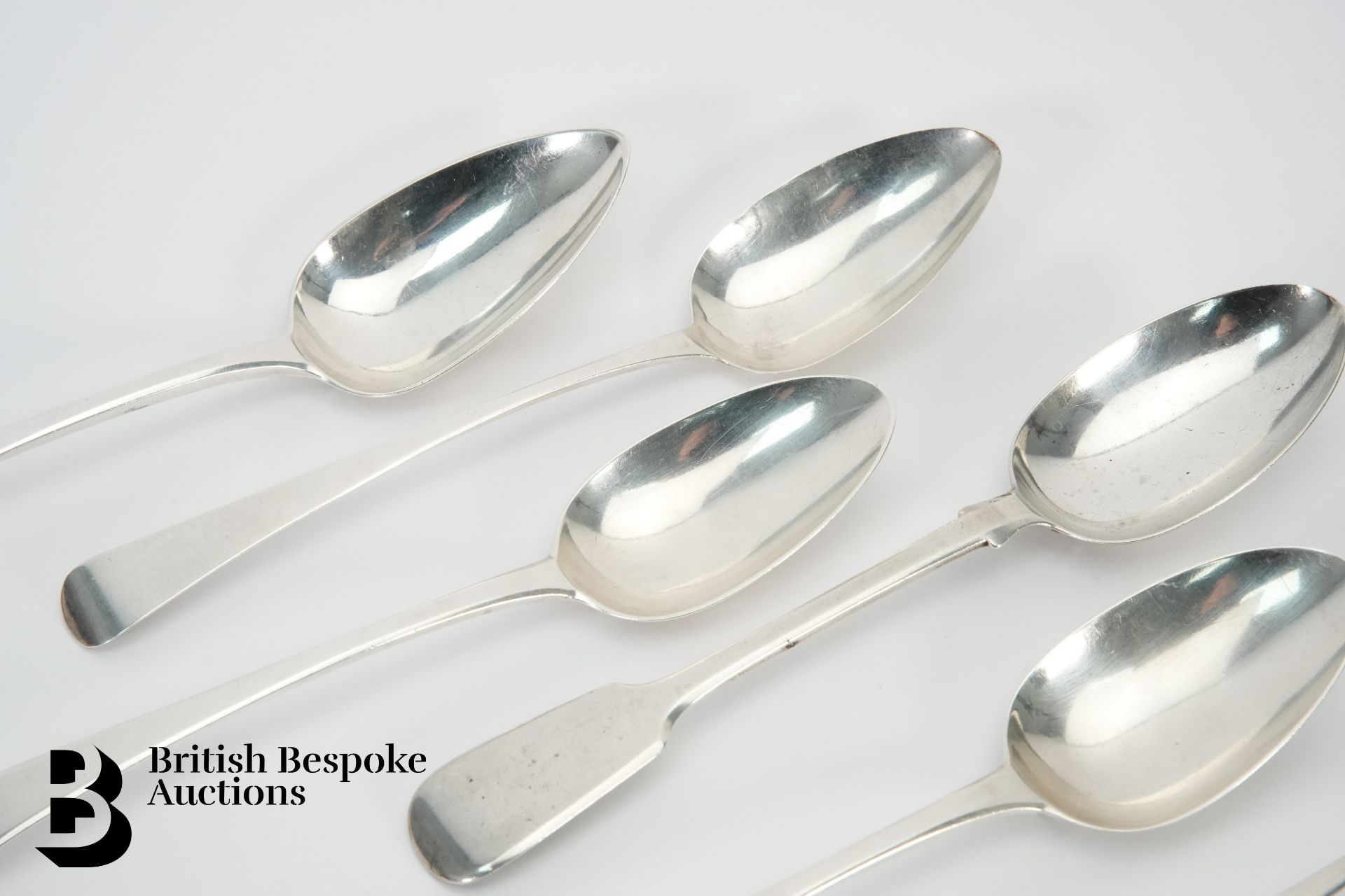 Six Silver Table Spoons - Image 4 of 5