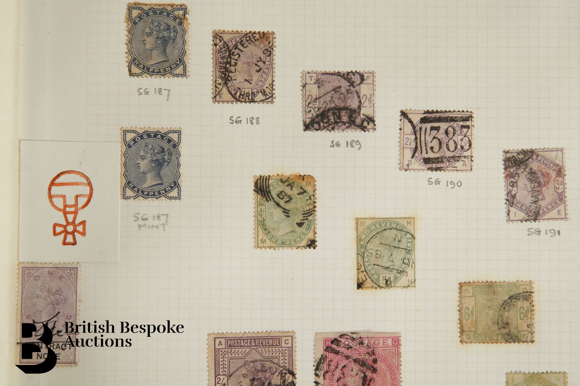 Two Albums of GB pre 1971 Stamps incl. Early High Values - Image 7 of 10