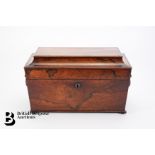 Georgian Rosewood Tea Caddy