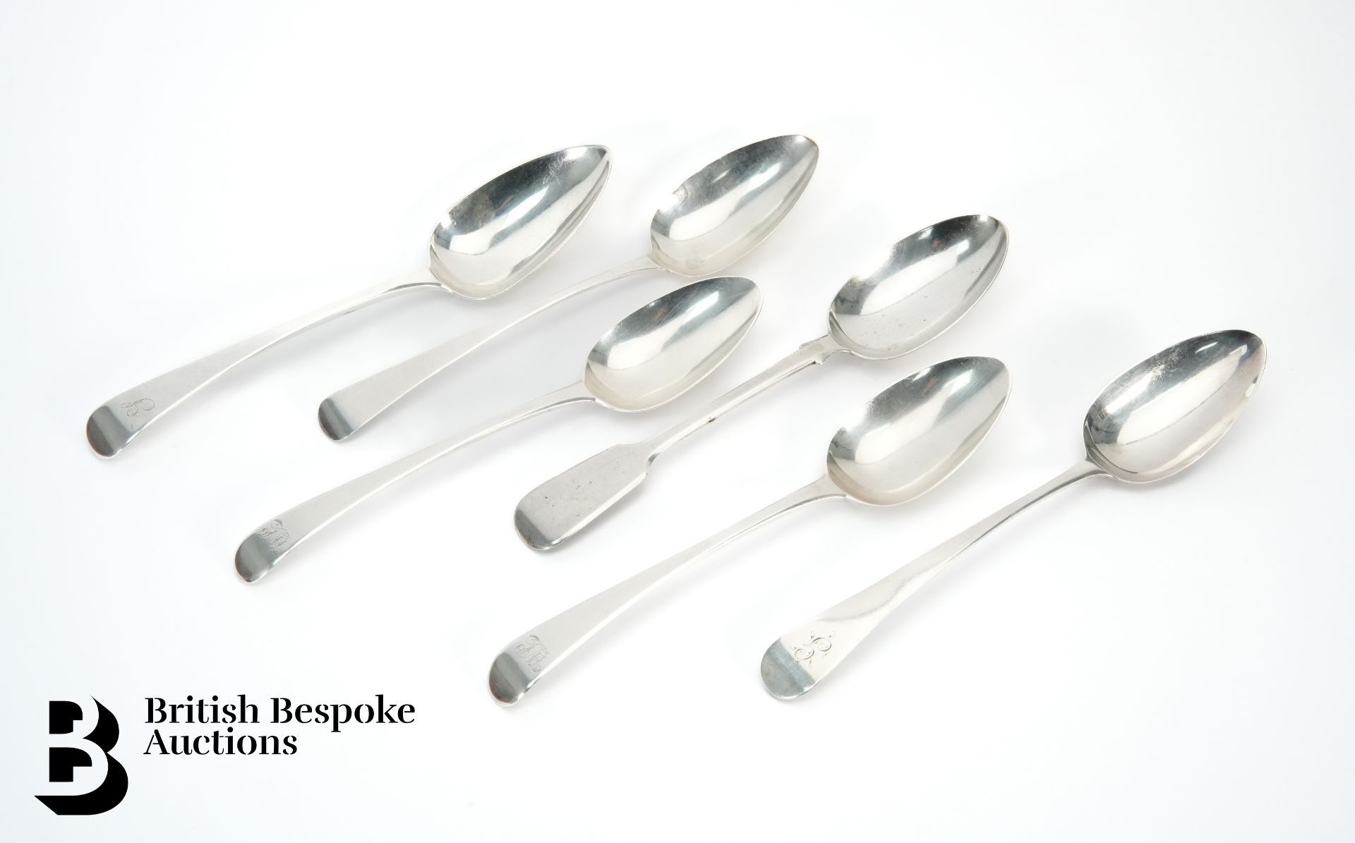 Six Silver Table Spoons