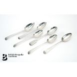 Six Silver Table Spoons