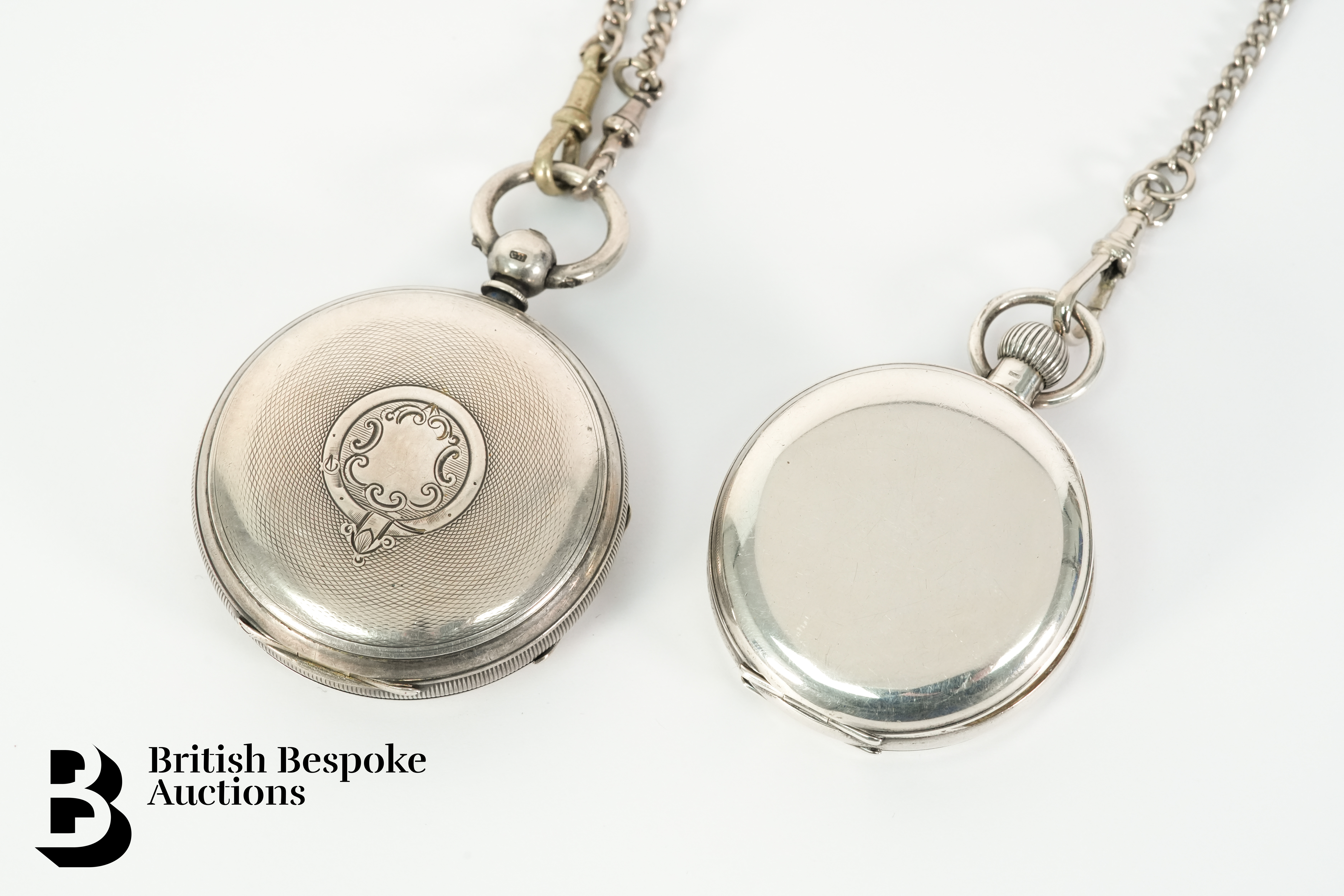 Victorian Silver Open Faced Pocket Watches - Bild 4 aus 5