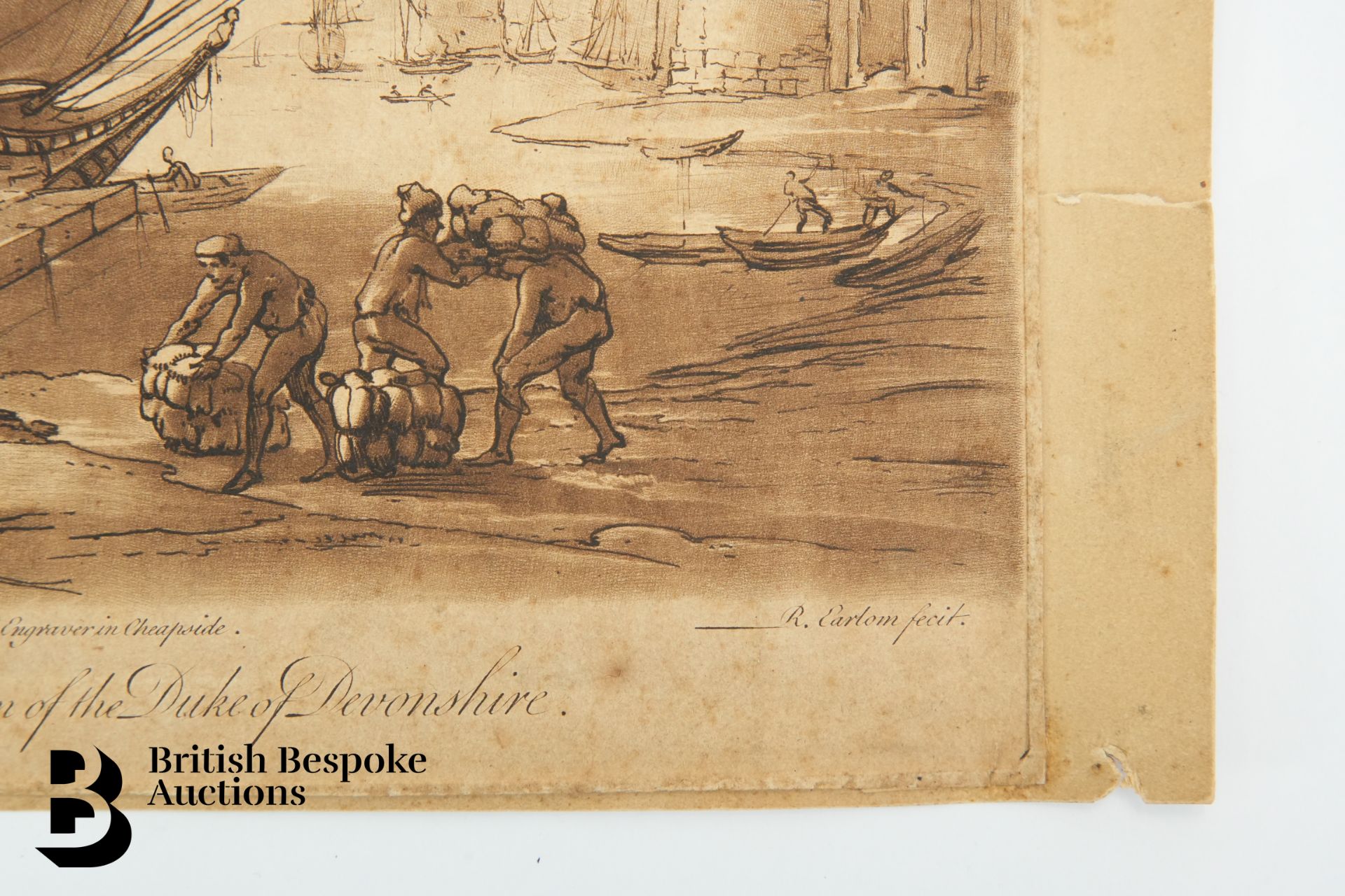 18th Century Etching - Image 4 of 5