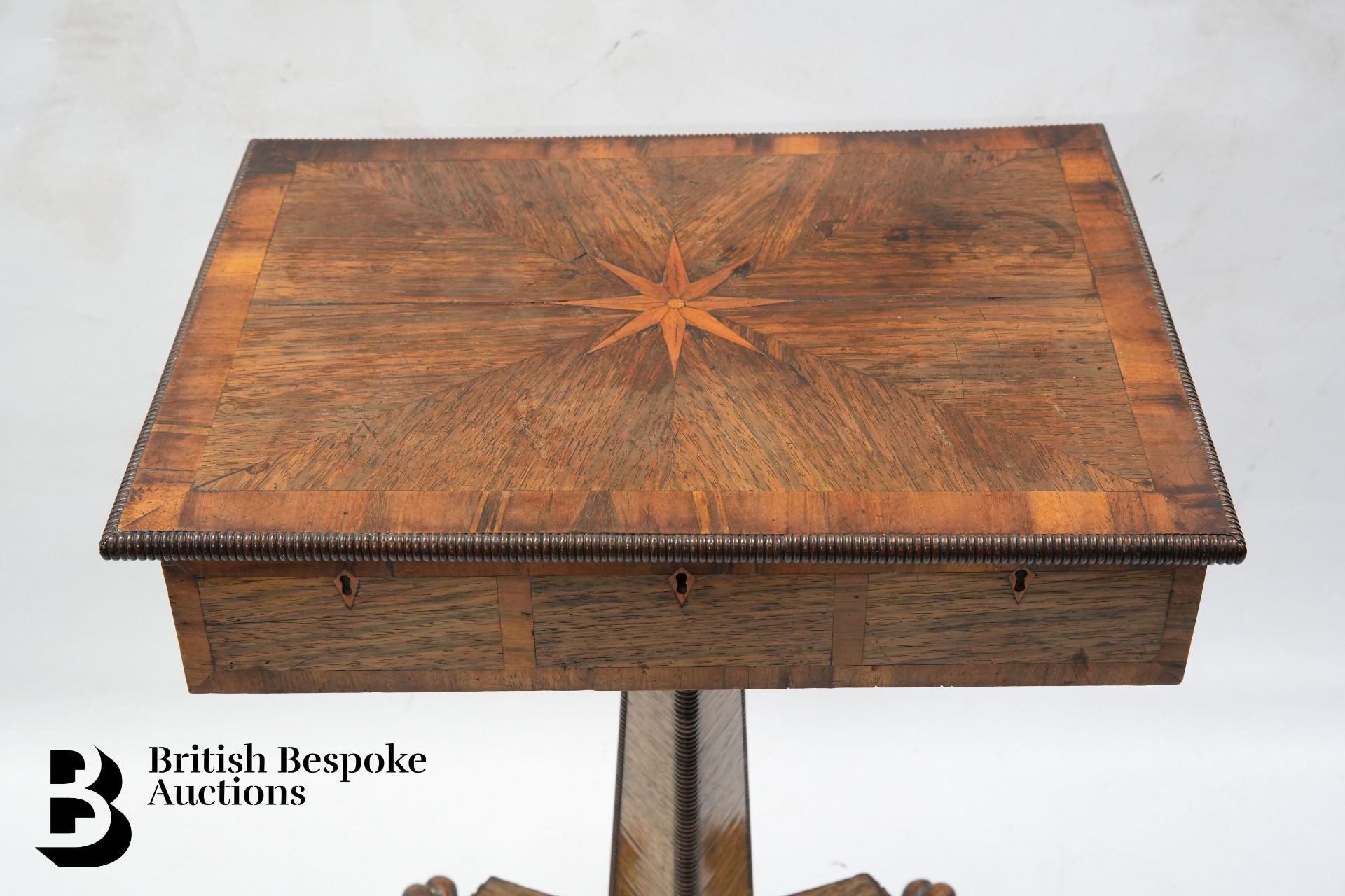 Regency Rosewood Work Table - Image 2 of 7