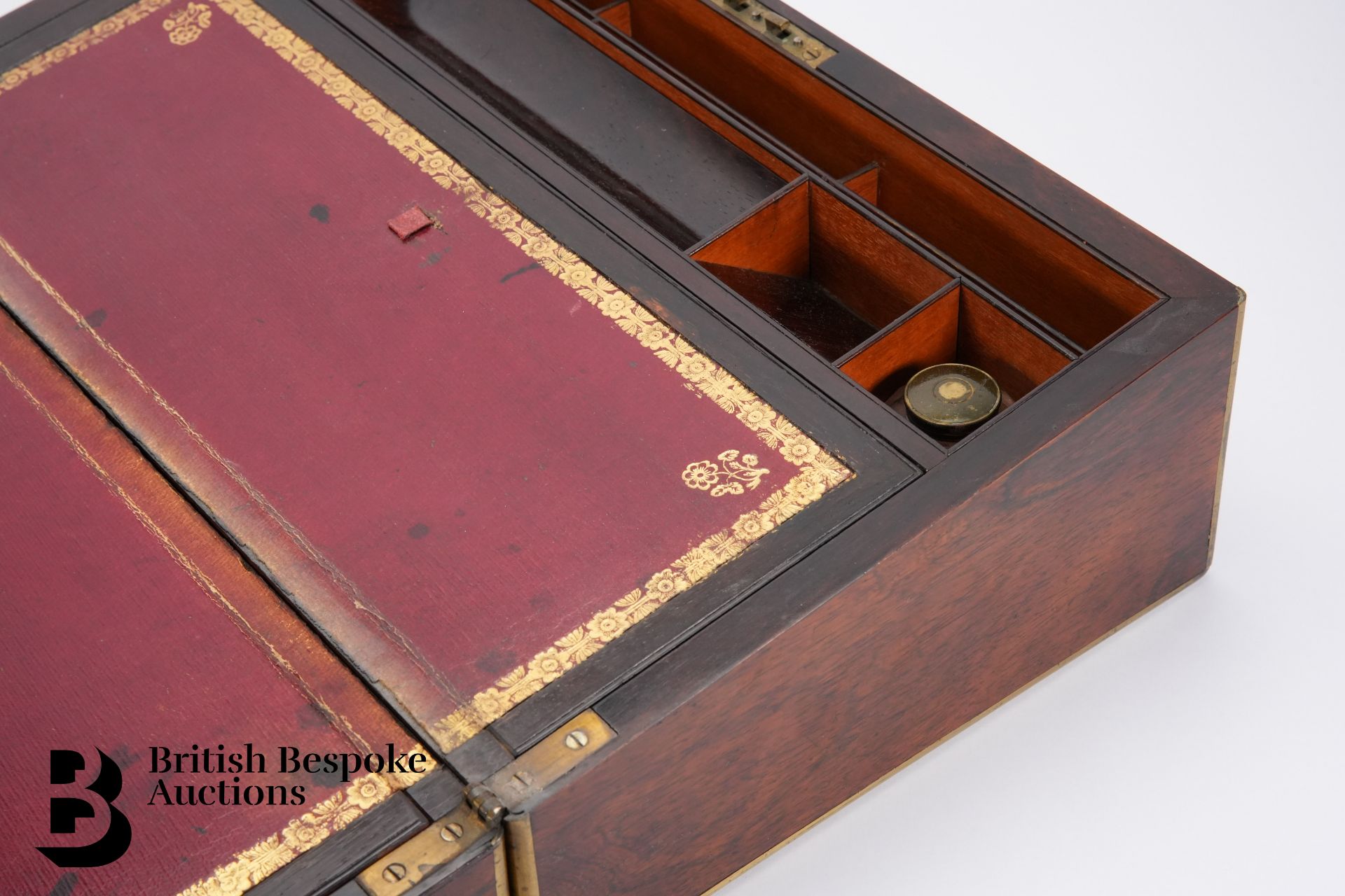 Victorian Rosewood Writing Box - Bild 4 aus 8