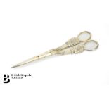 Georgian Silver Gilt Grape Shears