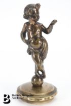 Bronze Cherub Mascot