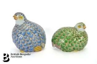 Ceramic Quails