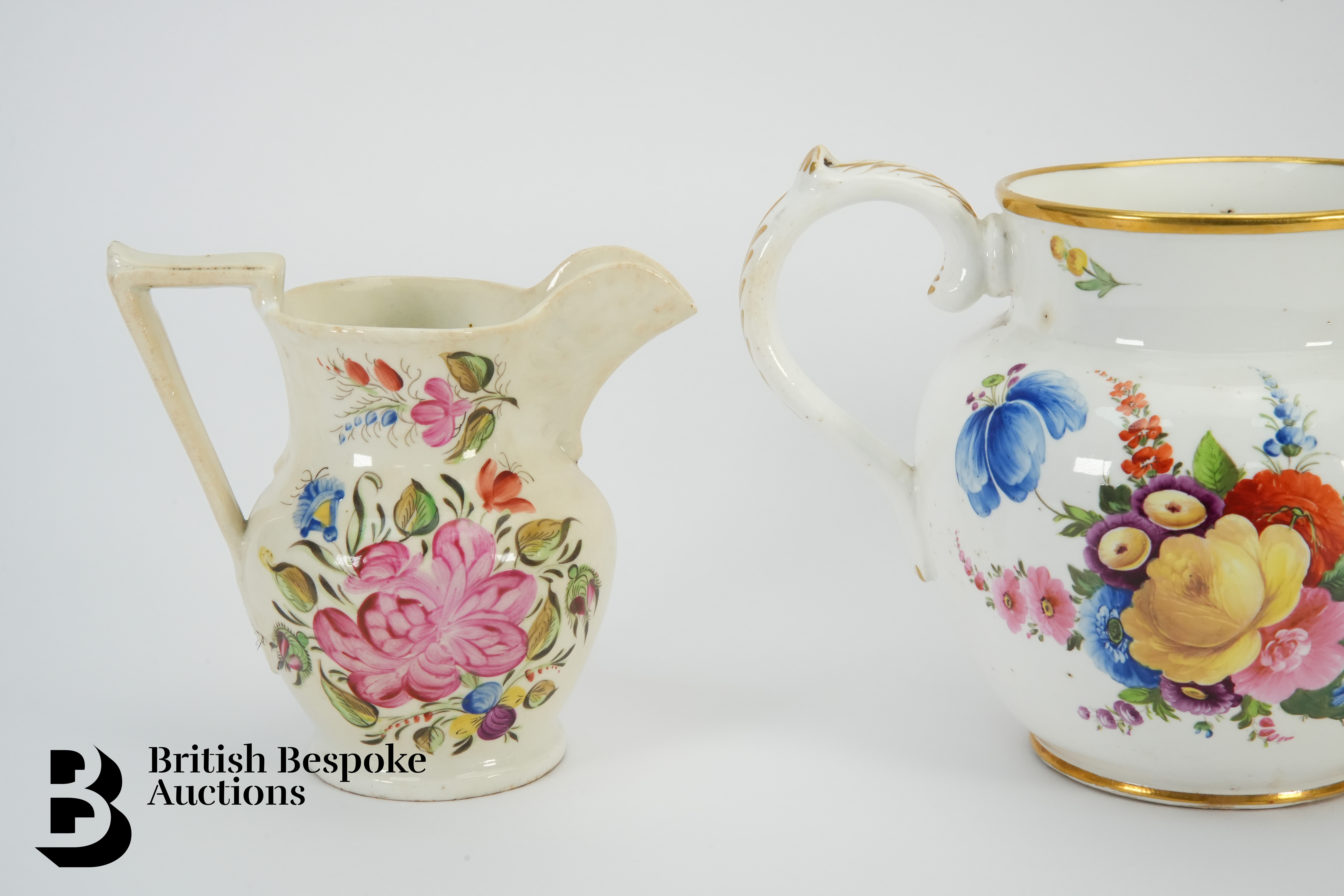 Two Cream Ware Jugs - Image 2 of 4