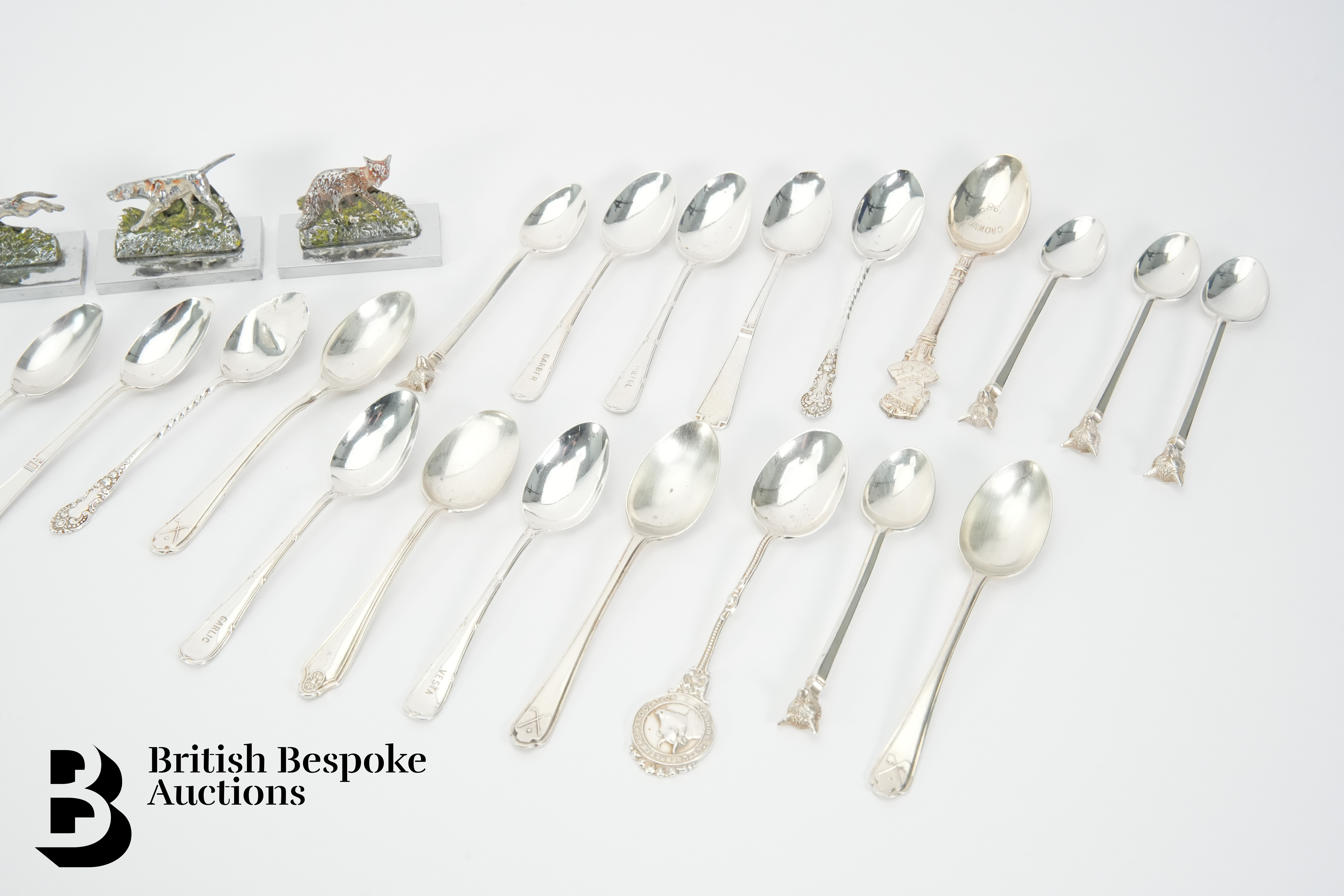 Quantity of Sterling Silver Spoons and Place Settings - Image 4 of 4