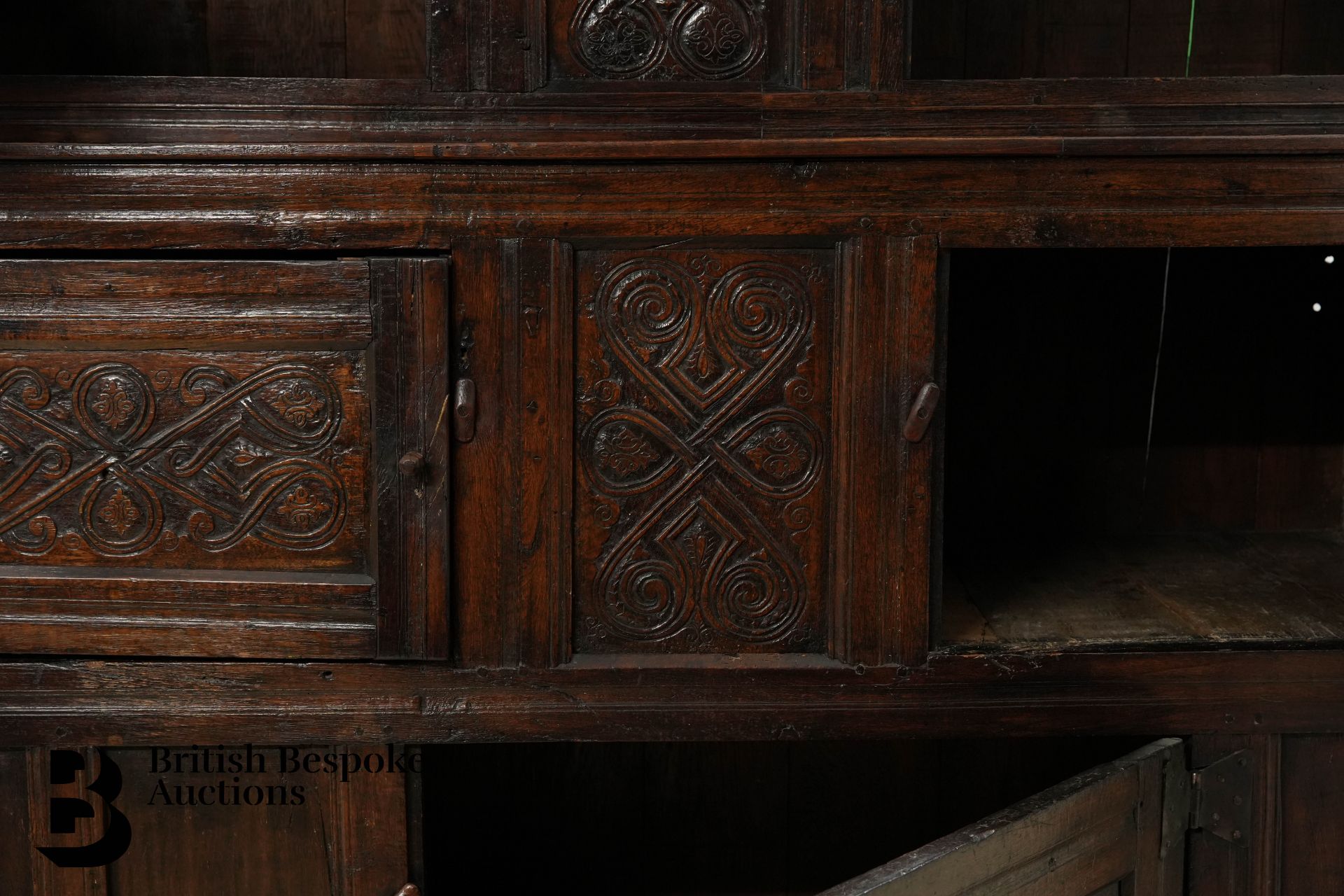 17th Century William III Oak Court Cupboard - Image 3 of 11