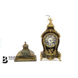 French Louis XV Boulle Mantel Clock