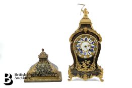 French Louis XV Boulle Mantel Clock