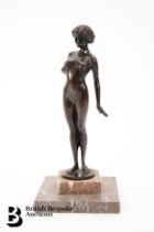 Patinated Bronze Figurine