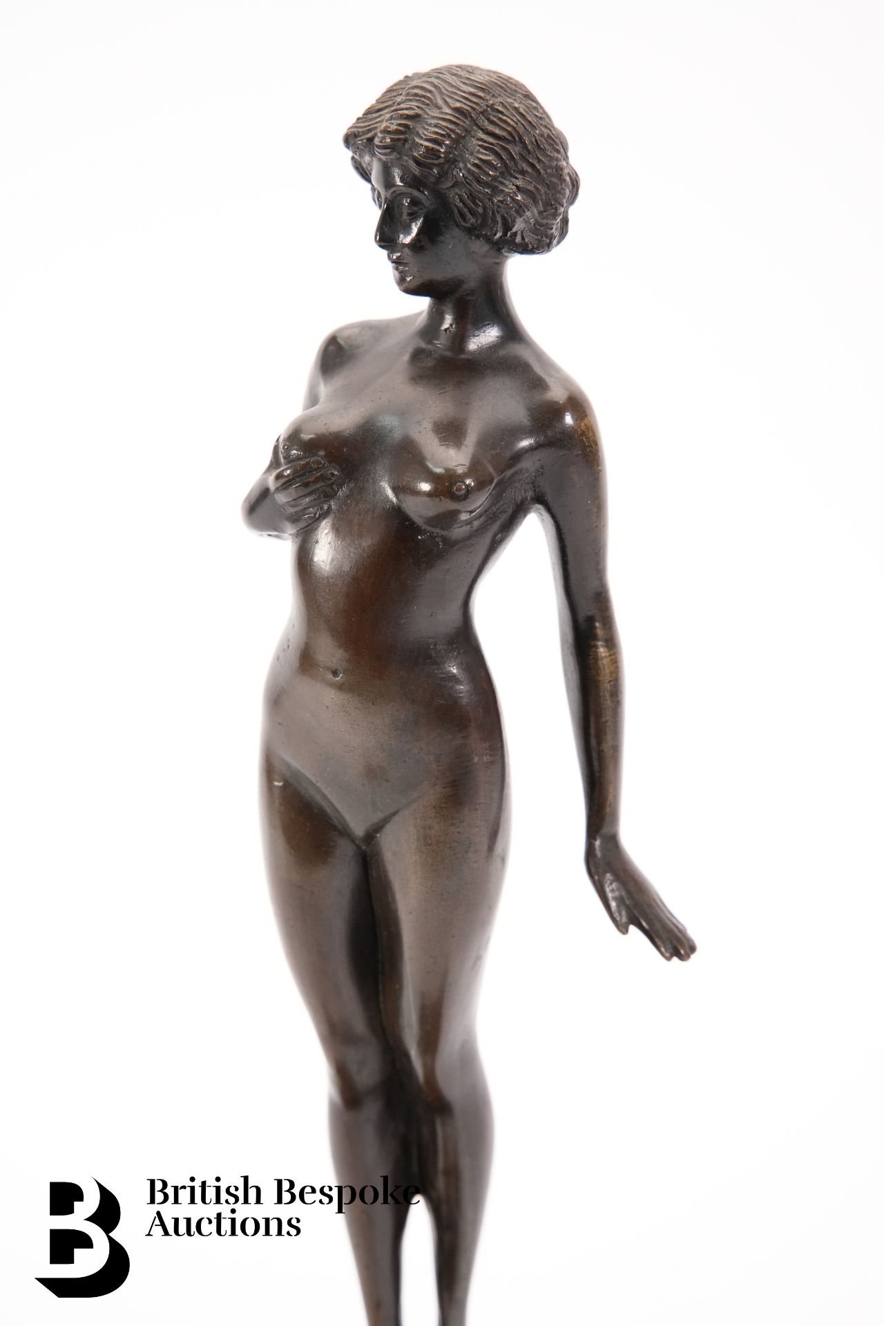 Patinated Bronze Figurine - Bild 2 aus 3
