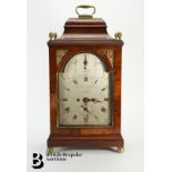 George III Mahogany Striking Bracket Clock