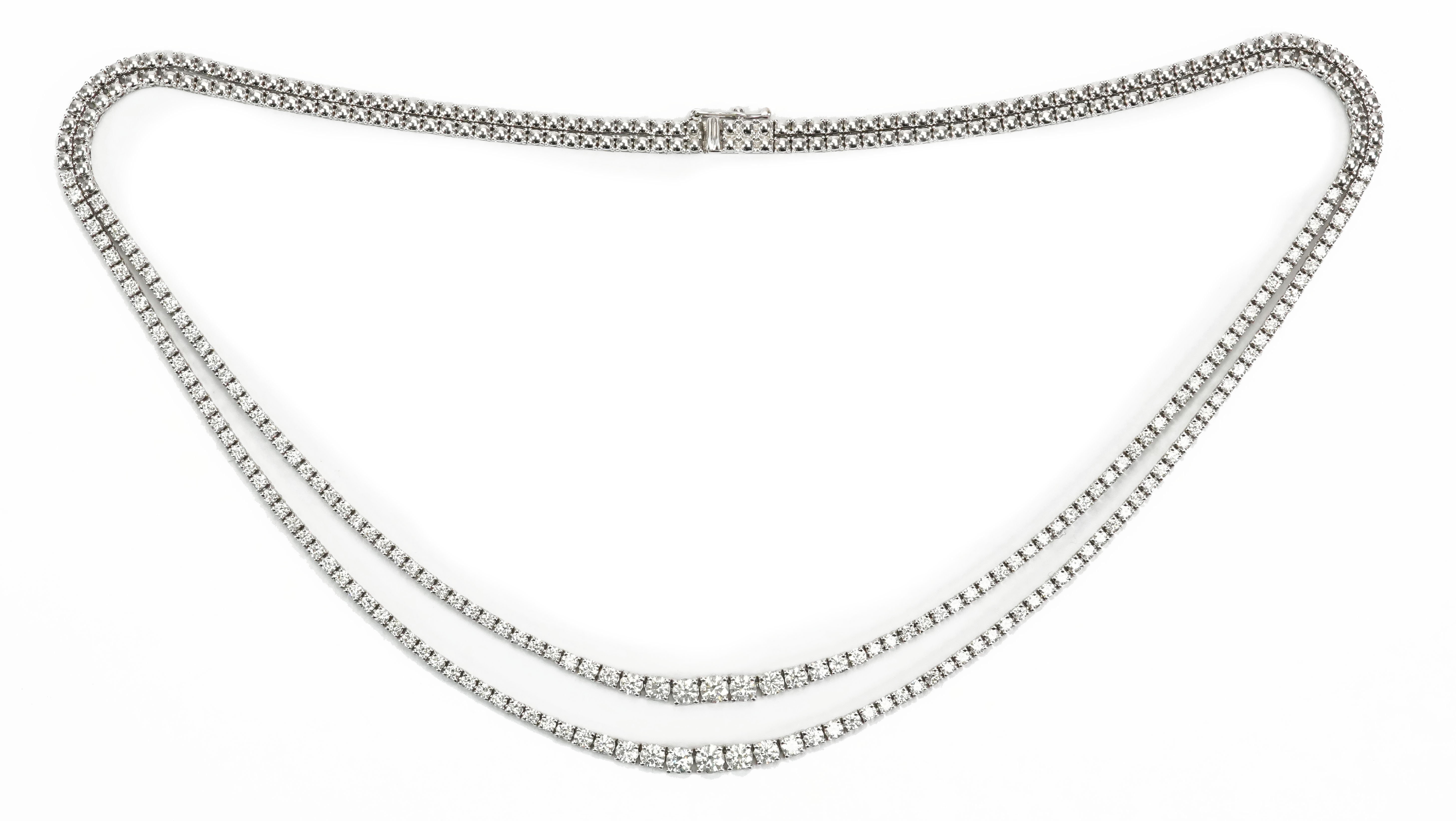 18ct White Diamond Strand Necklace - Image 3 of 3