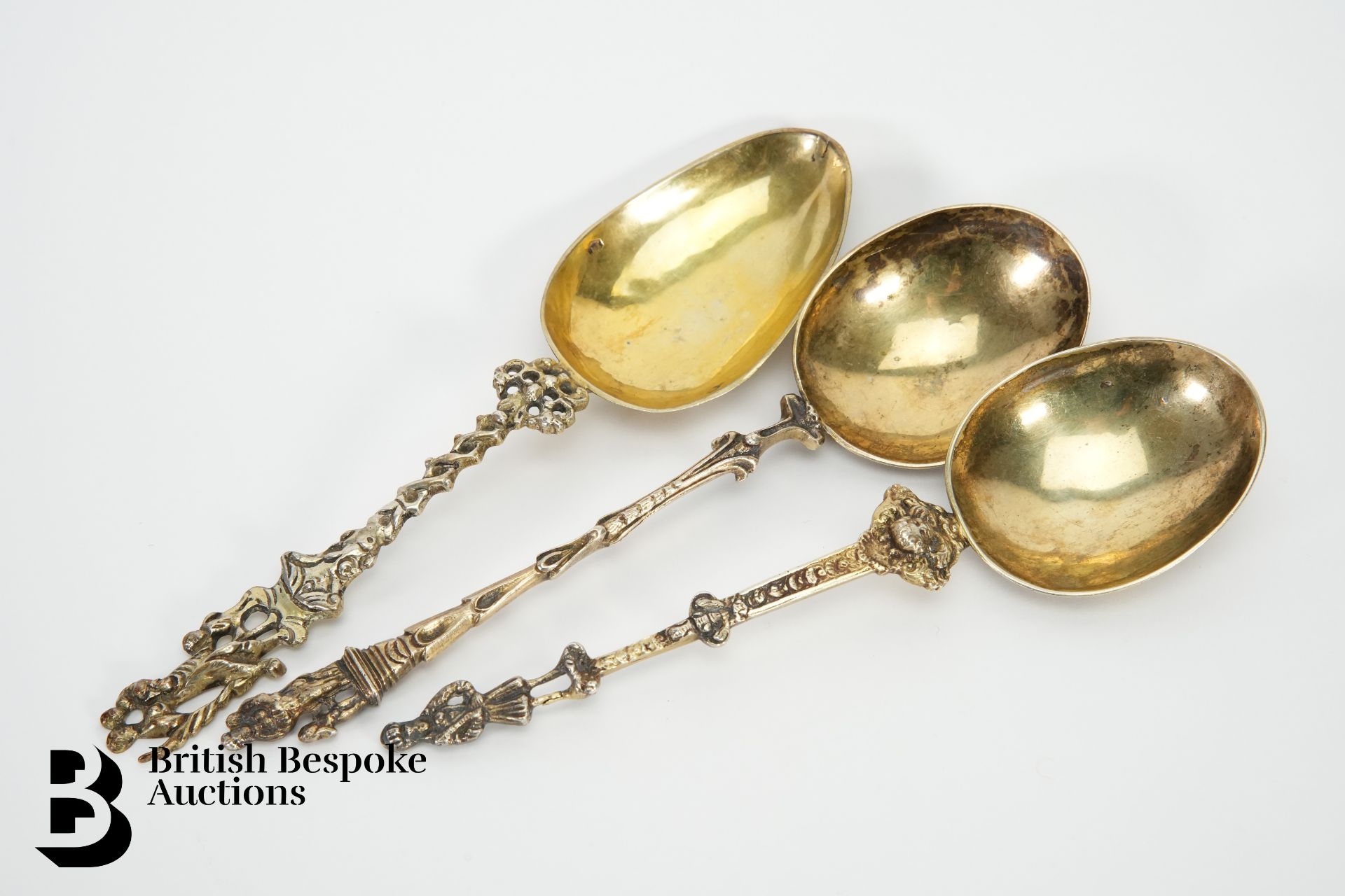 Three Silver Gilt Continental Spoons - Image 2 of 3