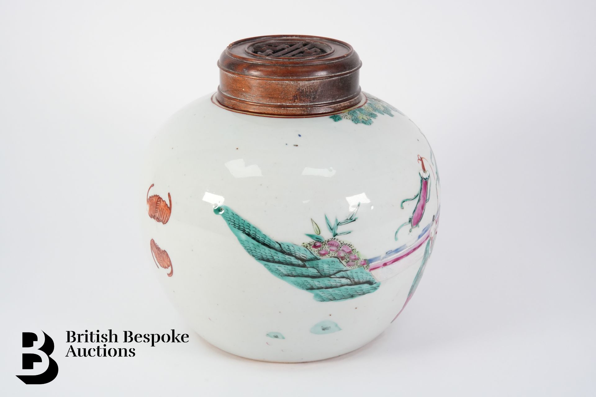 Chinese Ginger Jar and Cover - Image 2 of 5