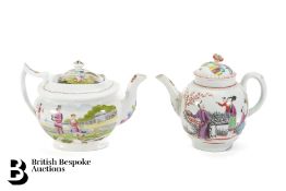 Two Chinese Export Tea Pots