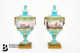 Pair of Sevres Miniature Vases
