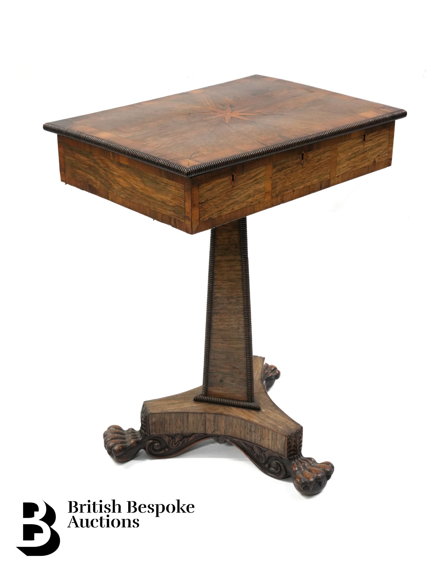 Regency Rosewood Work Table - Image 7 of 7