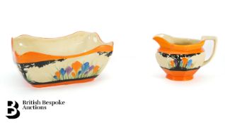 Clarice Cliff Peter Pan Crocus Fruit Bowl