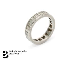 2.4ct Diamond and Platinum Full Eternity Ring