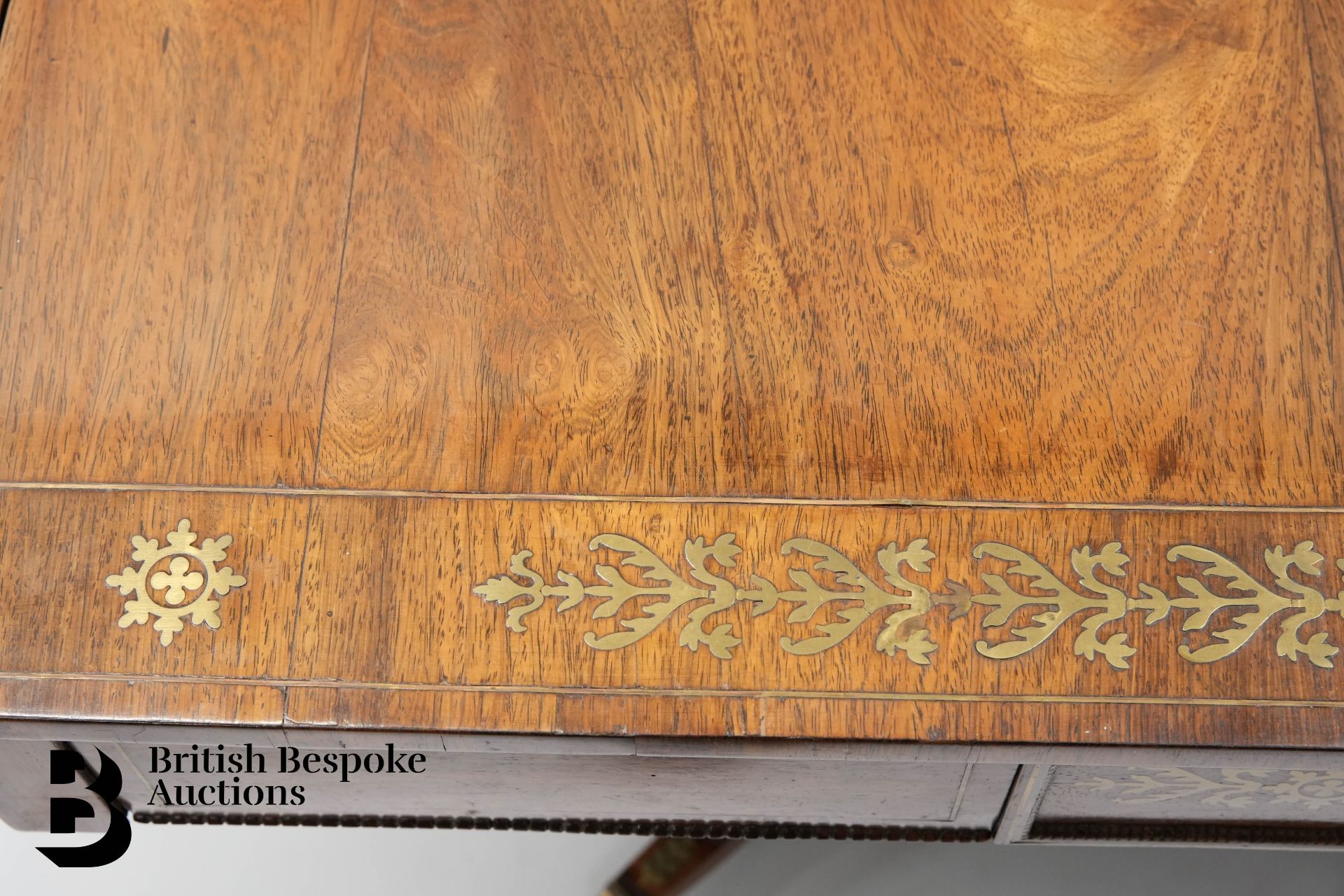 Regency Rosewood Sofa Table - Image 8 of 10