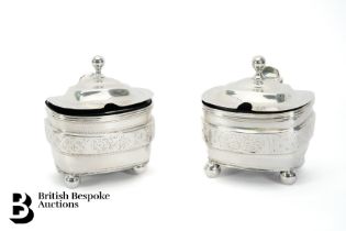 Pair of Georgian Silver Mustards