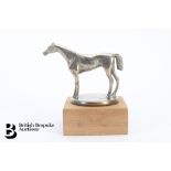 Bronze Nickel Plated Accessory Mascot of a Racehorse