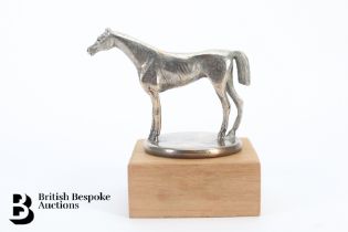 Bronze Nickel Plated Accessory Mascot of a Racehorse