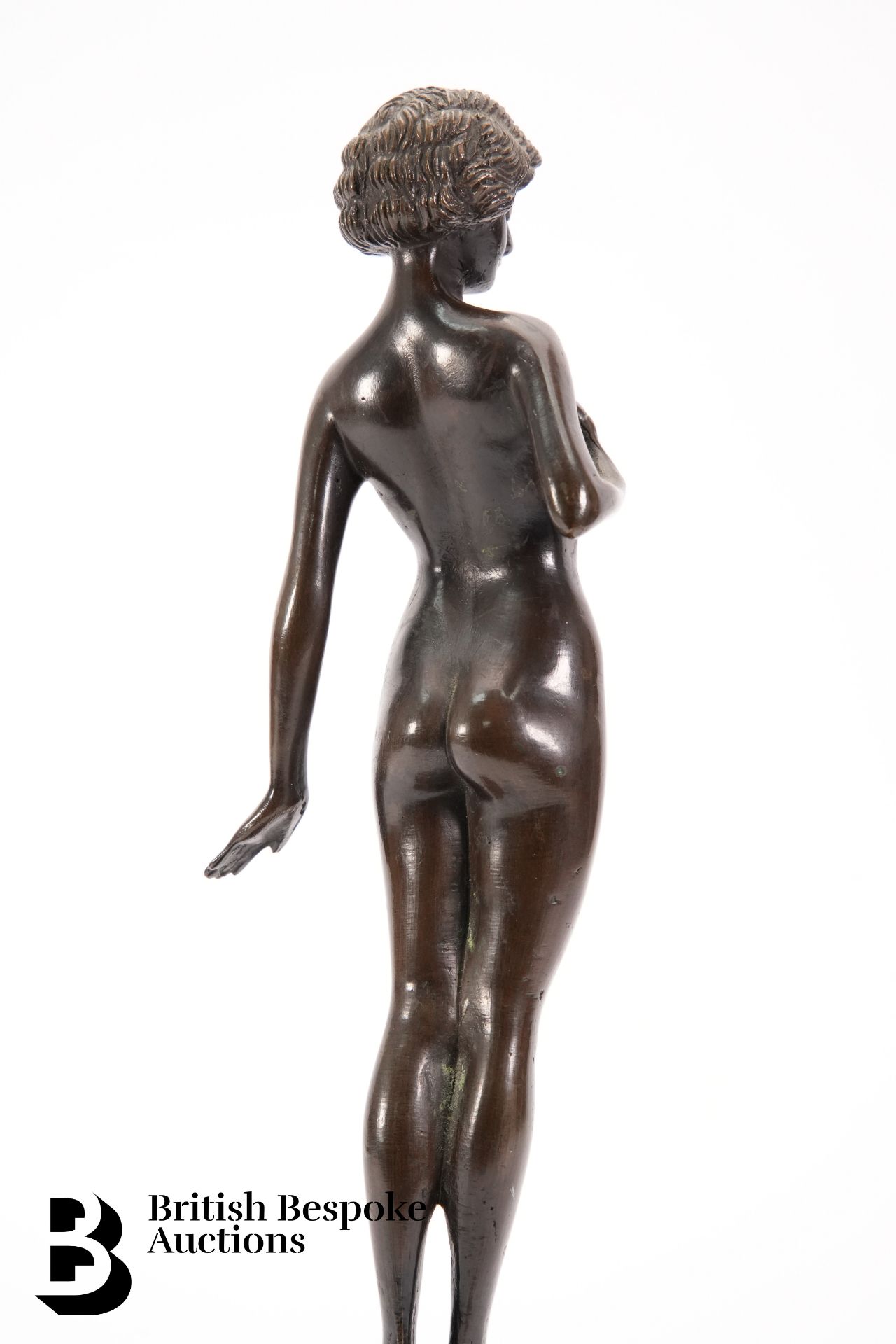 Patinated Bronze Figurine - Image 3 of 3
