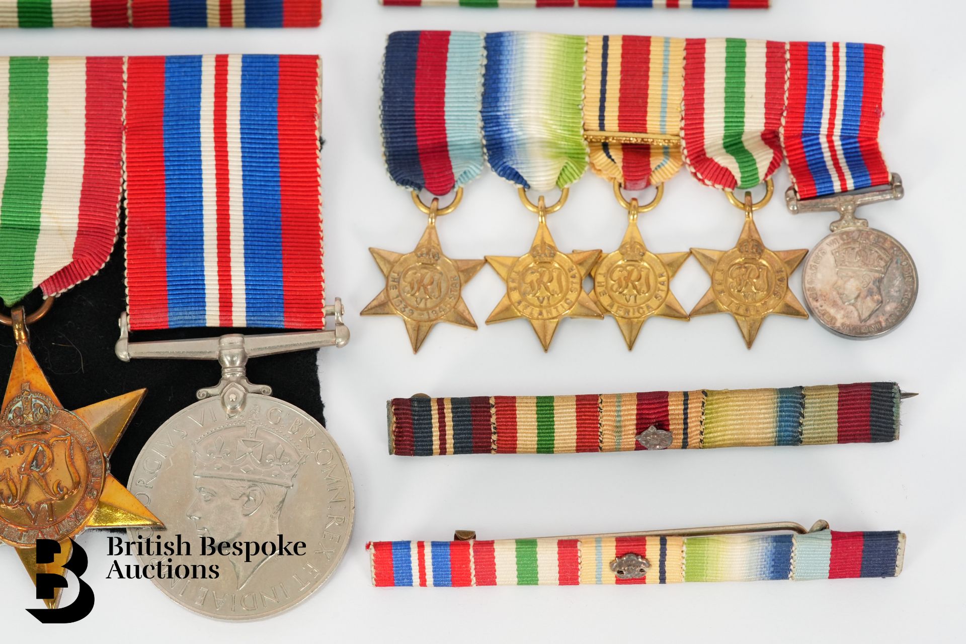 WWII Medal Group with Miniatures - Image 3 of 9