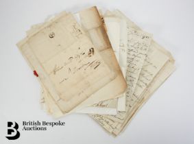 (1712-1795) Group of 22 Letters/Documents including some Bishop Marks etc