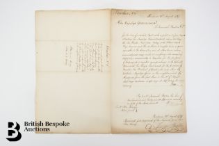 1787 Account Signed by Colonel Despard in Honduras for Payment to Jeremiah Burton Slavery Content