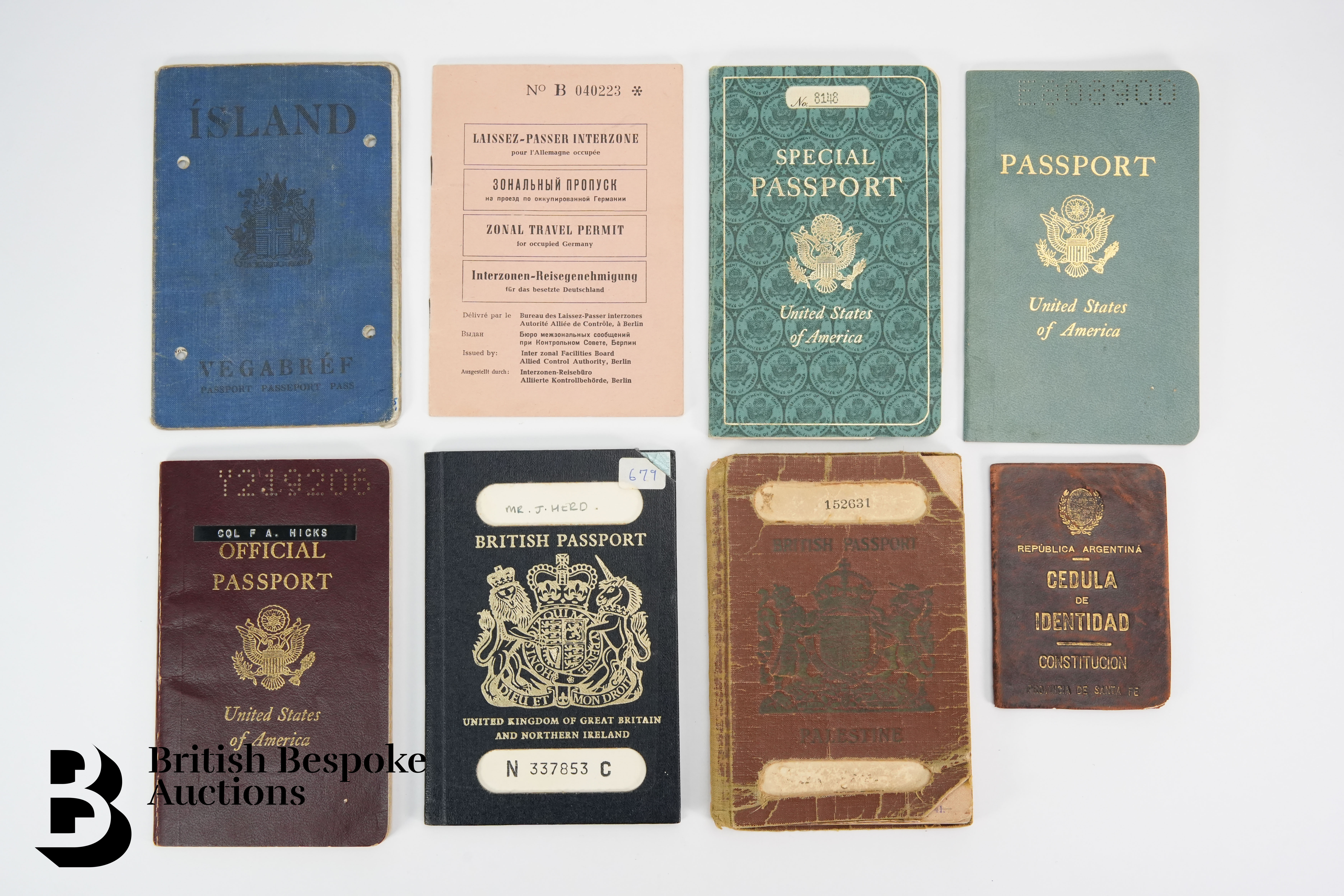 Quantity of Expired American Airforce Passports