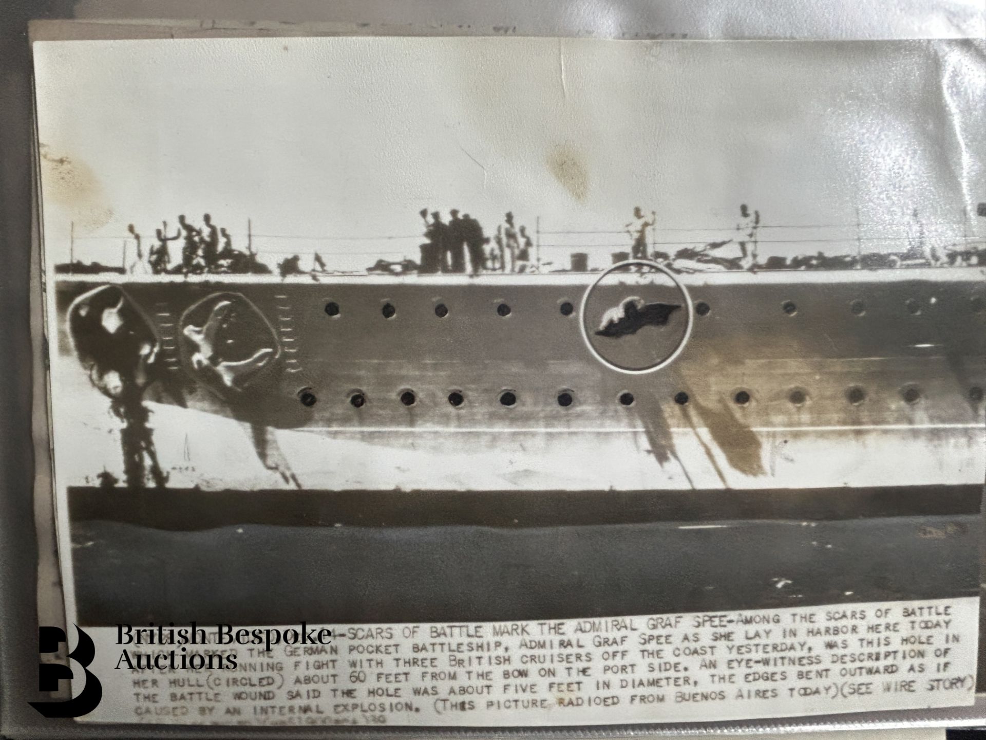 Graf Spee (Pocket Battleship) Interest, incl. Photographs, Documents, Miscellanea - Bild 113 aus 126