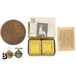 WWI Medal Group with Christmas Box and Contents