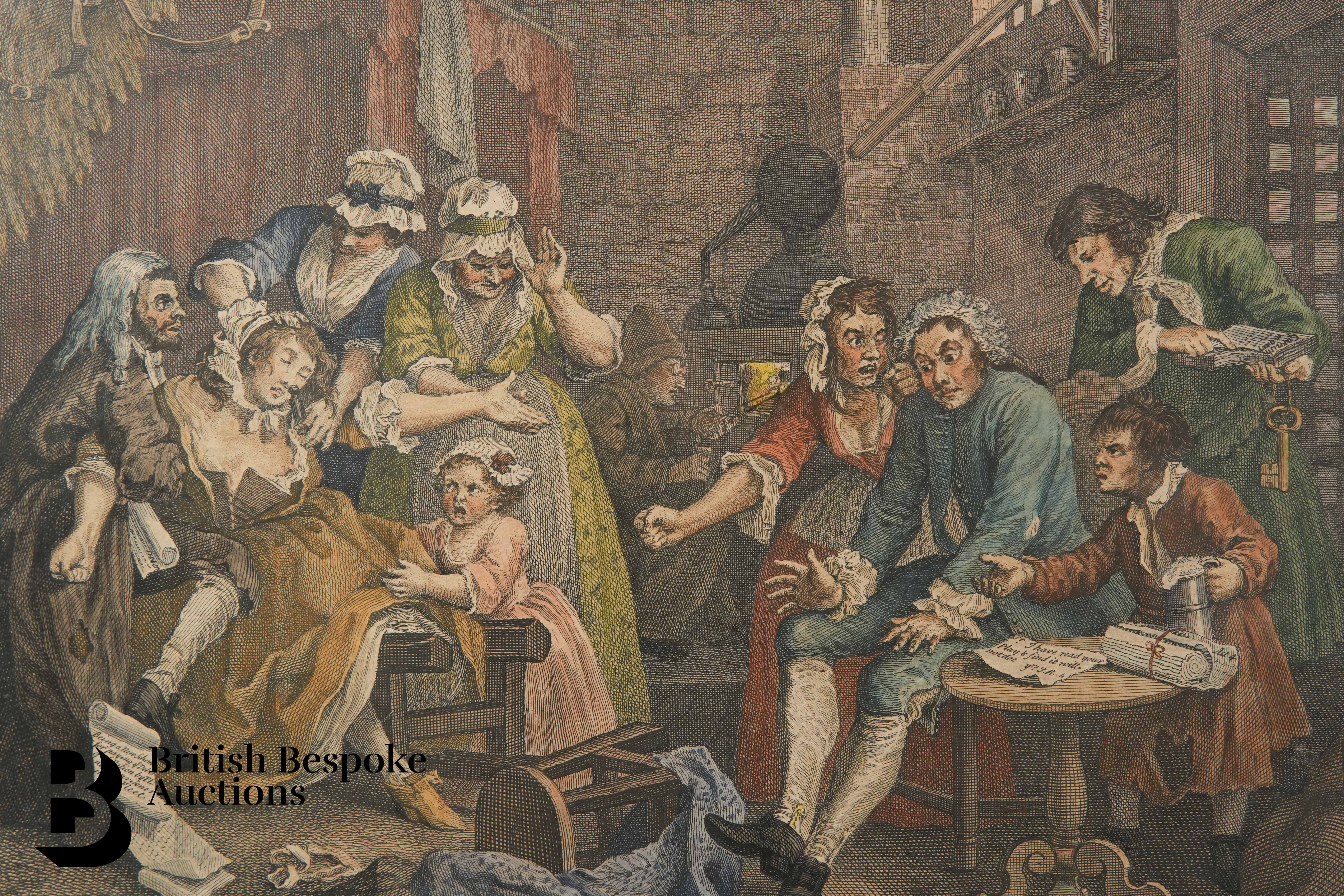 William Hogarth - The Rake's Progress Series - Image 5 of 8