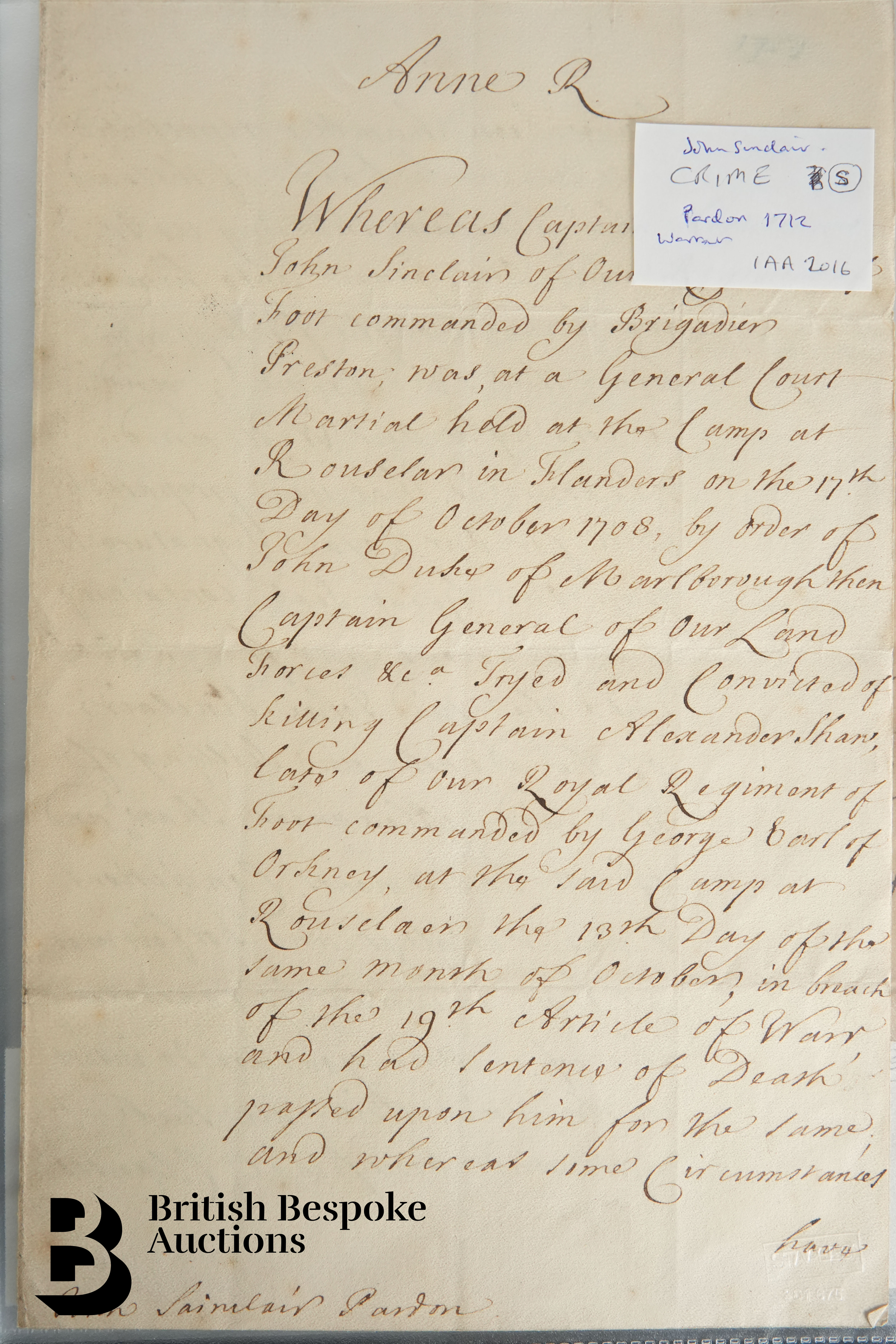 Black Ring Binder Containing 18th and 19th Century Letters or Documents - Image 13 of 16