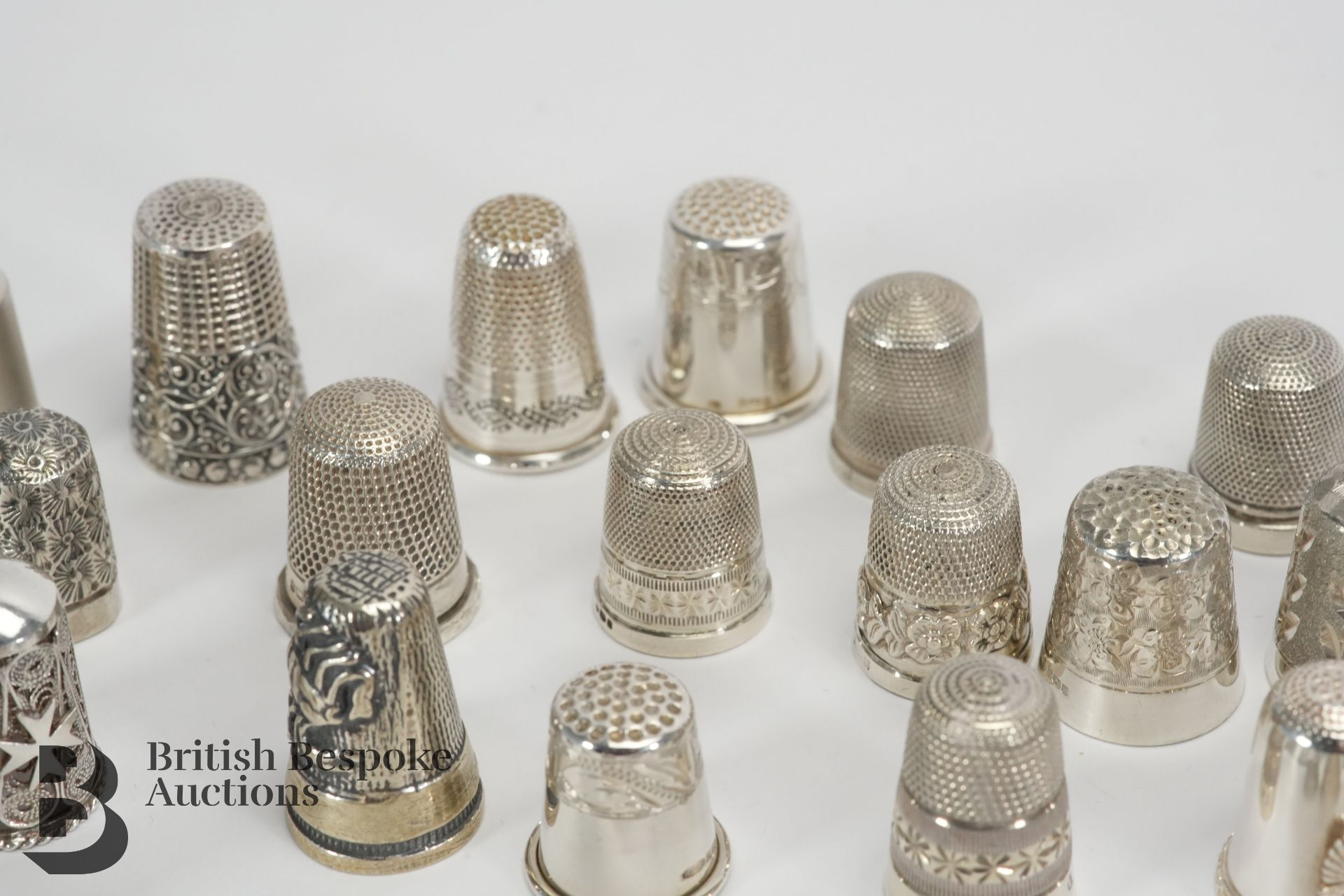 Collection of Silver Thimbles - Bild 11 aus 11