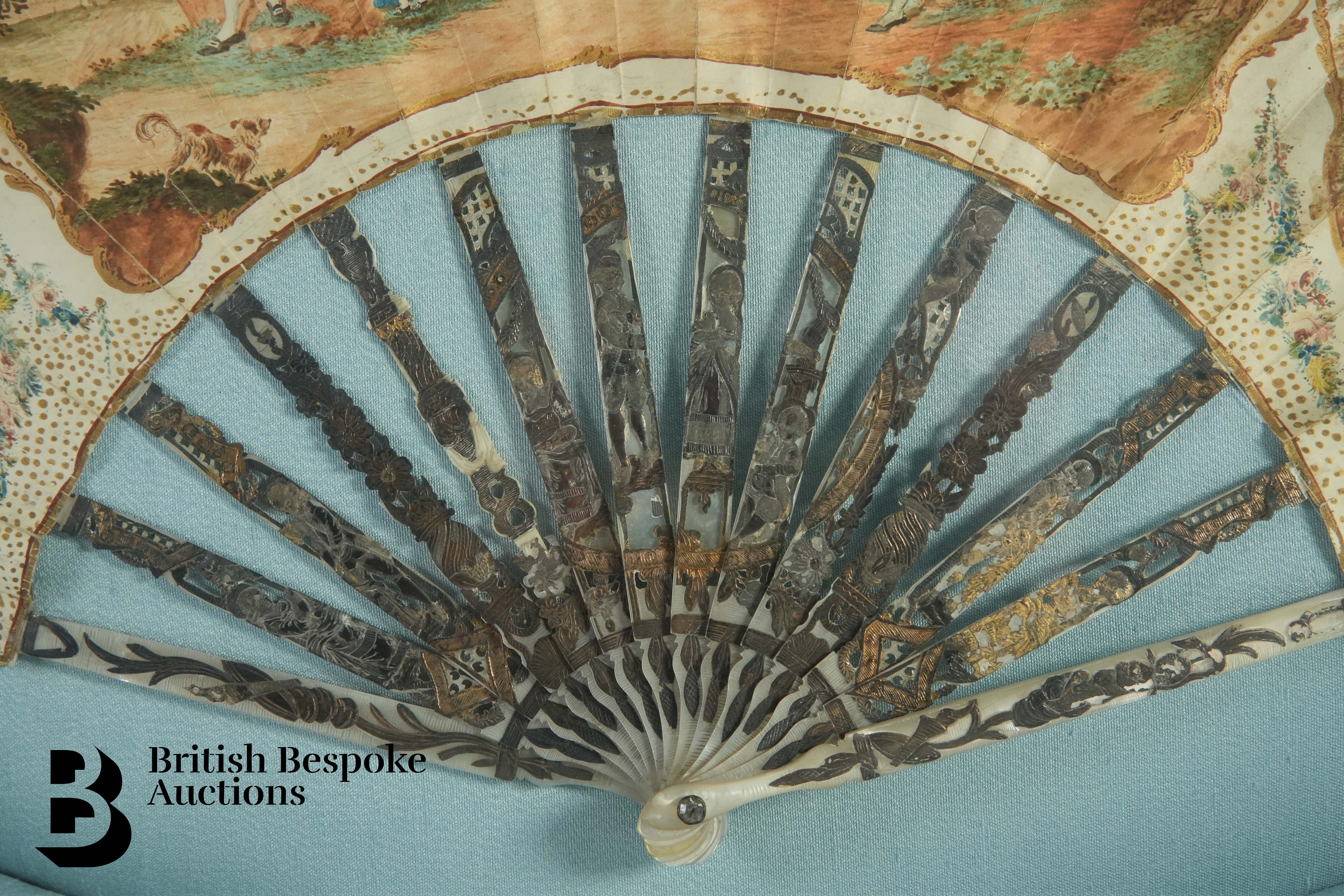 18th Century Continental Mother of Pearl Fan - Image 2 of 6