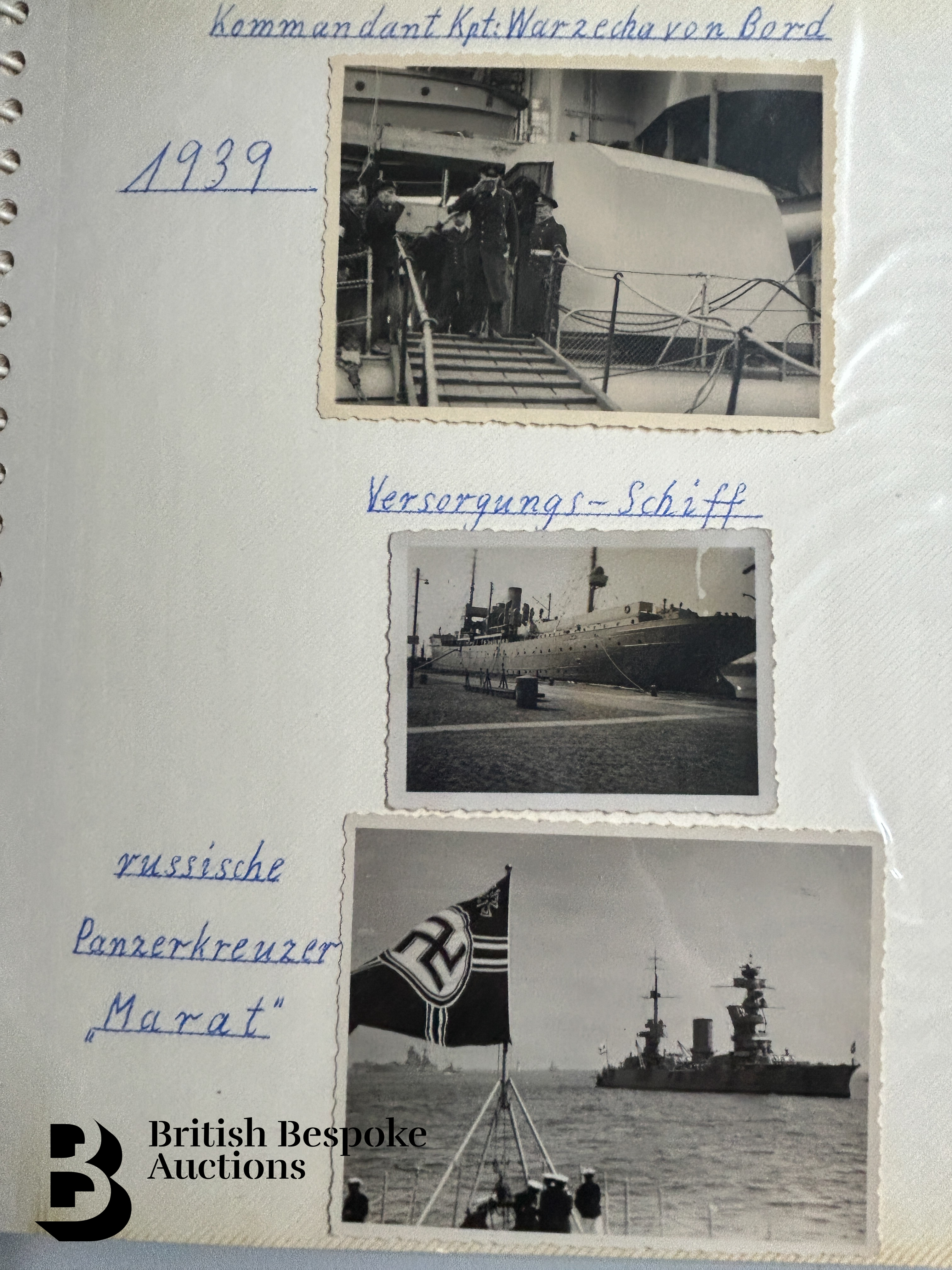 Graf Spee (Pocket Battleship) Interest, incl. Photographs, Documents, Miscellanea - Bild 82 aus 126