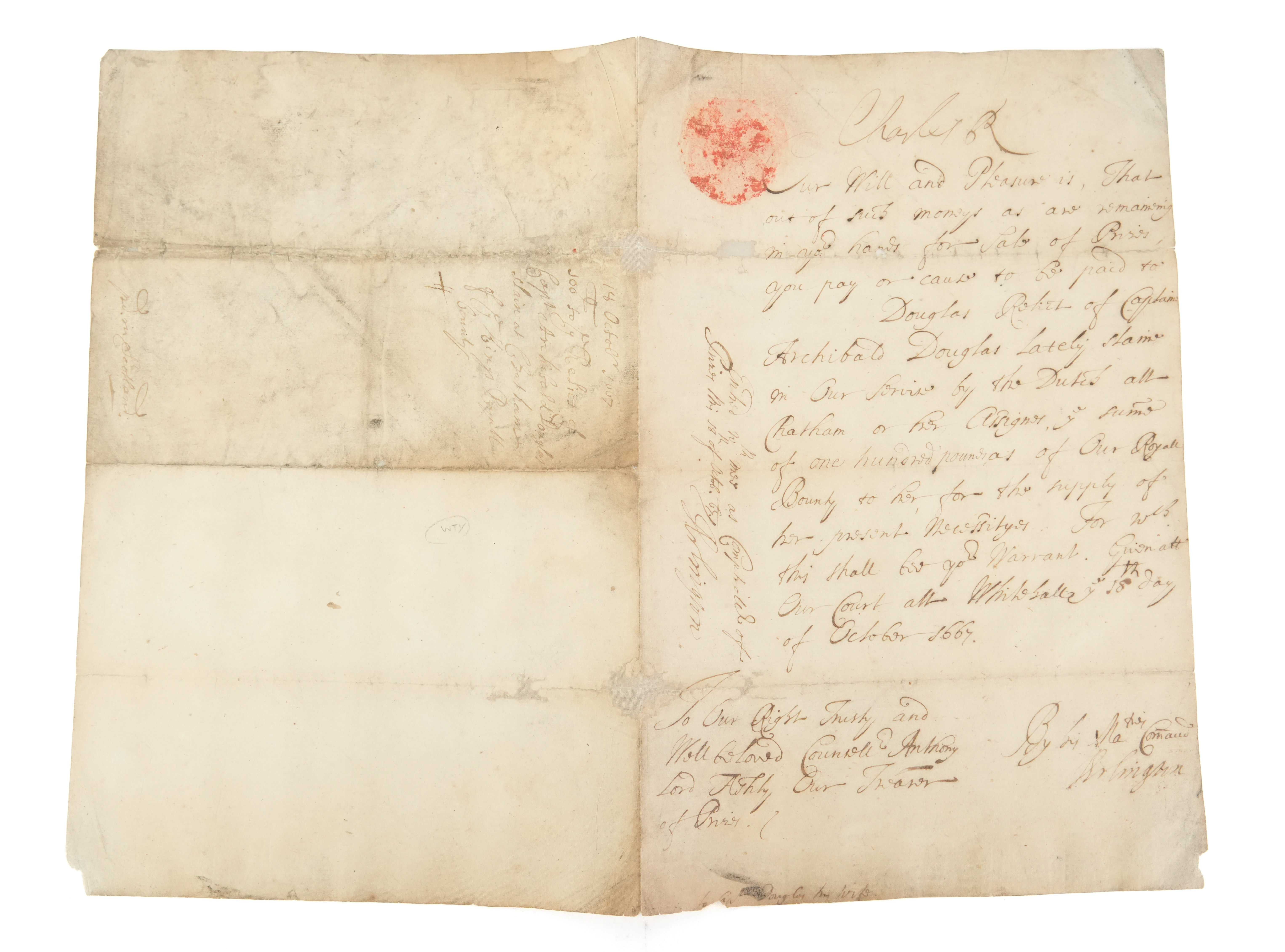 1667 Document Headed Charles R - Image 7 of 7