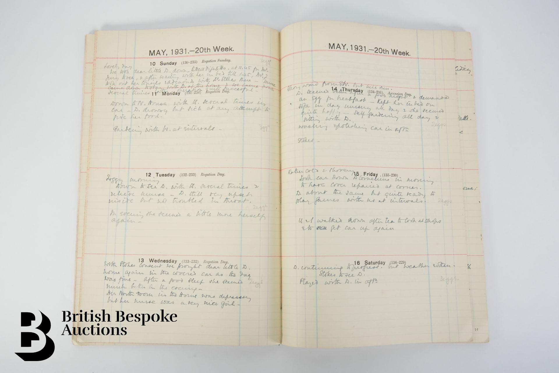 1919, 1927, 1931 and 1935 Diaries - Image 10 of 13