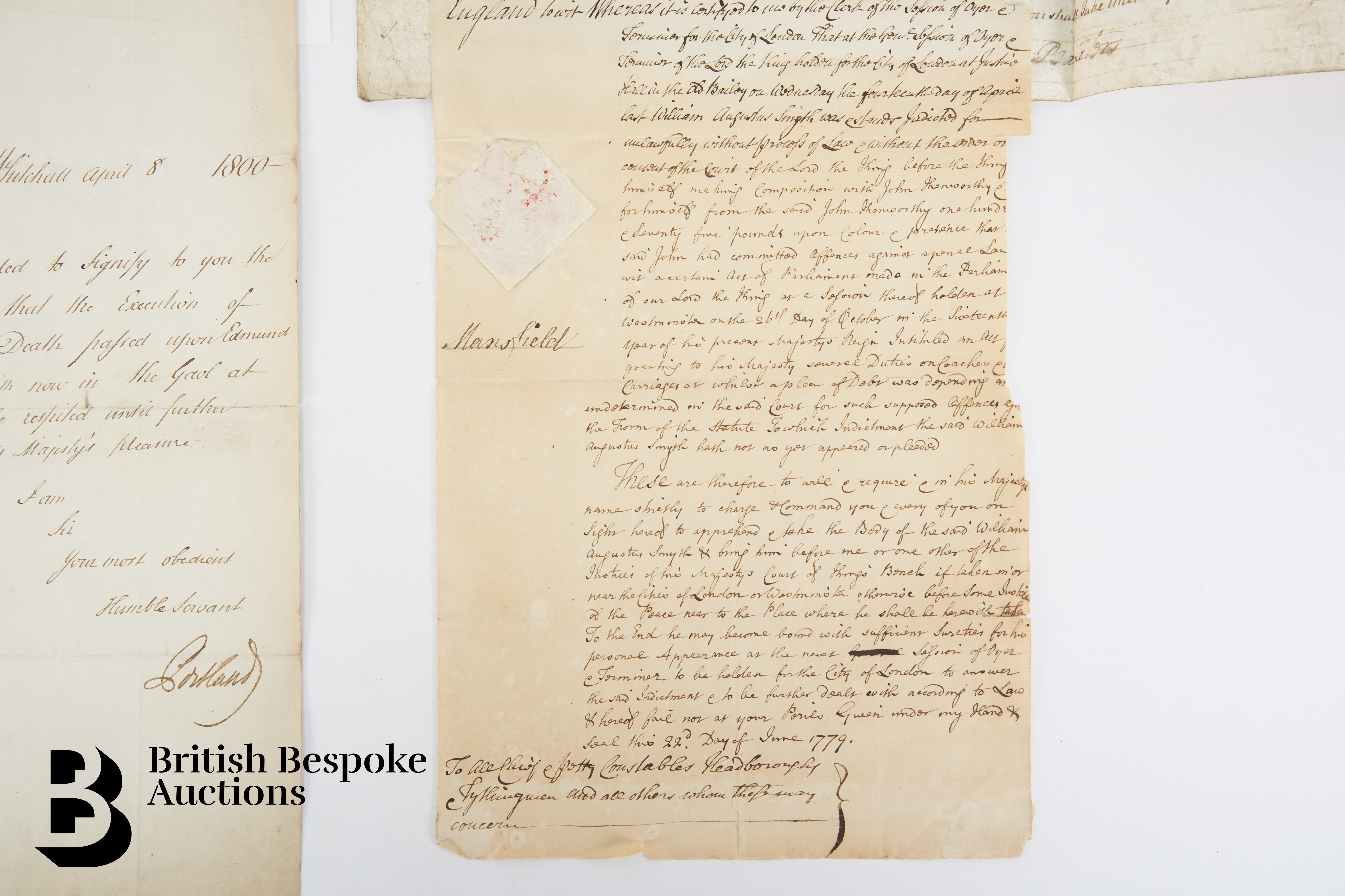 1724-1800 Interesting Letters and Documents with Good Content - Image 8 of 16