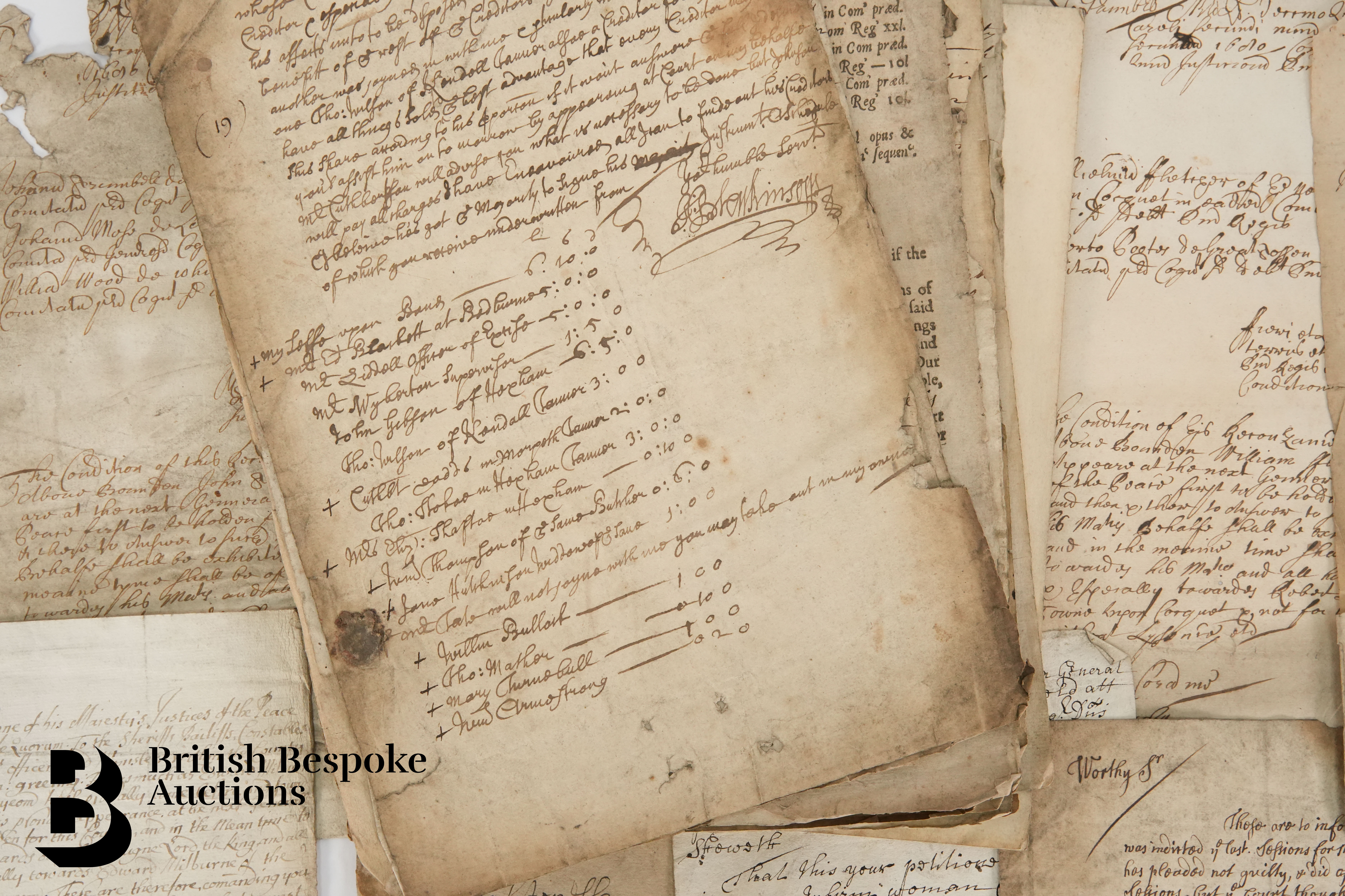 1687-1790 Bundle of 57 Recognizances - Image 6 of 7